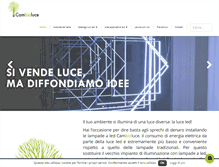 Tablet Screenshot of cambioluce.it